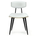 thumbnail image 6 of Simpli Home Mavis Dining Chair (Set of 2) in White Vegan Faux Leather, 6 of 11