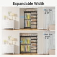thumbnail image 2 of VIPEK X2 Plus Heavy Duty Expandable Clothes Rack – Adjustable 3'9" to 5'2", Portable Closet Rack System with Flexible Shelves & Hanging Rods for Walk-In or Reach-In Closets, Black, 2 of 8