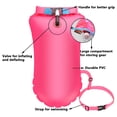 thumbnail image 4 of HLONK Swim Buoy 15L Waterproof Dry Bag Swim Safety Float PVC Inflatable Swim Buoy Bags In Yellow for Open Water, 4 of 9