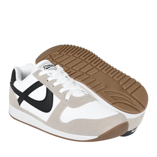 TENIS PANAM HOMBRE 0109360016 SIMIPIEL BLANCO/NEGRO