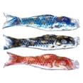 thumbnail image 1 of 3x Koi Windsock Flag Kite Bandera de japonesa home and garden Decoración colgante, 1 of 9