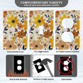 thumbnail image 3 of Yayeee Toggle Light Switch Wall Plate 1-Gang 4.5"x2.7" Home Decorative Outlet Cover, Yellow Flowers, 3 of 7