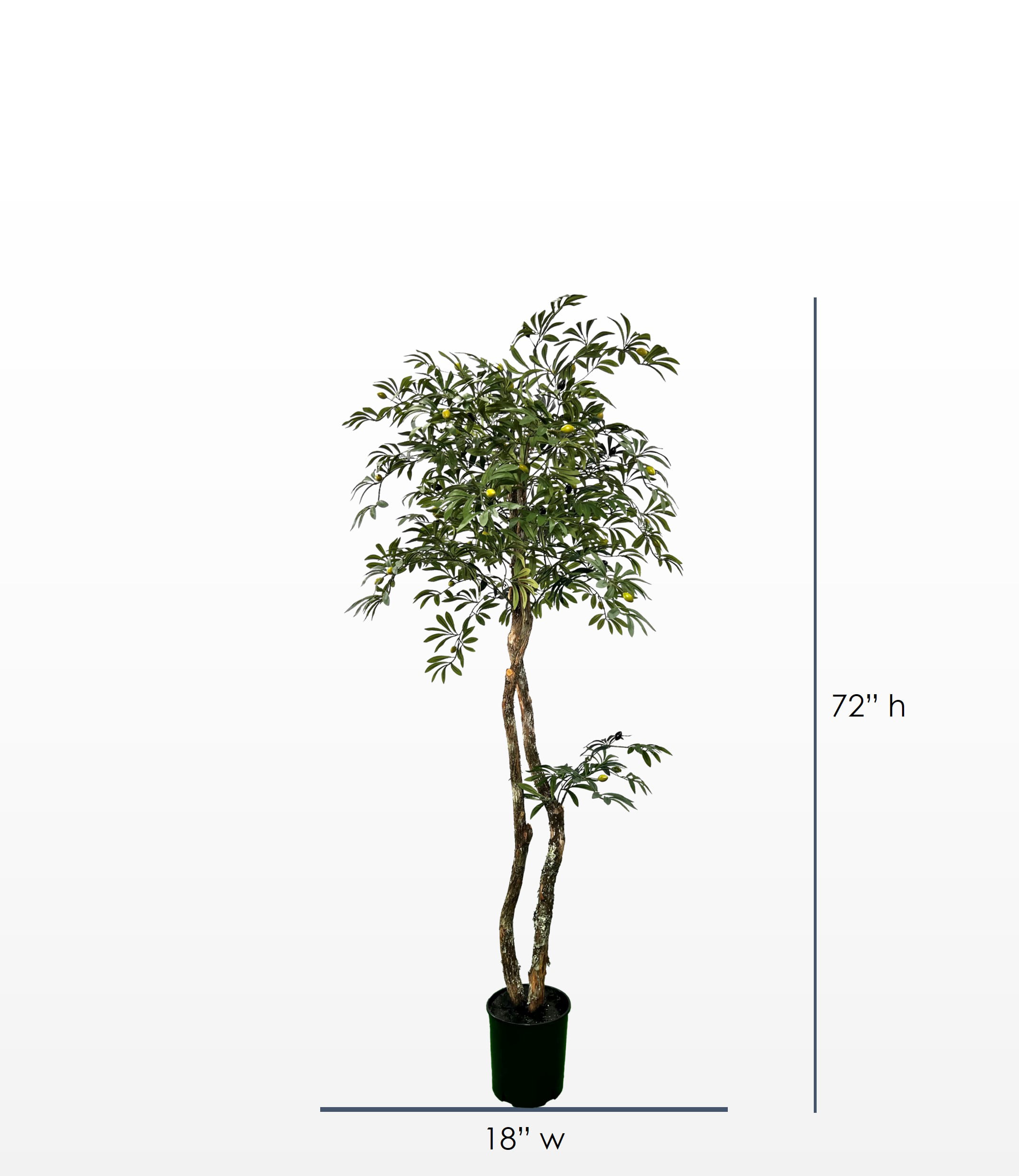 350 cm green artificial olive tree, Mediterranean