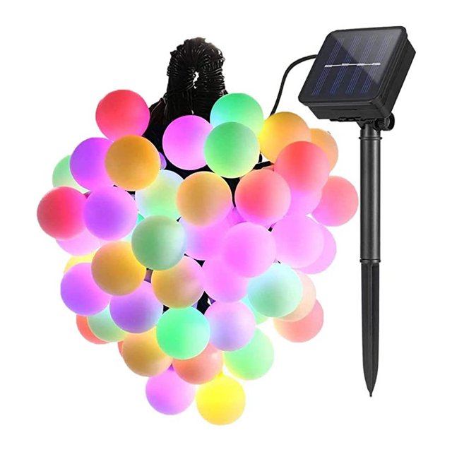 bolas LED flexibles, múltiples modos de iluminación, IP65 a prueba de agua, guirnaldas de luces solares para decoración interior y exterior, jardines, celebraciones varias, etc.-30 luces