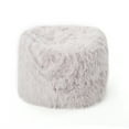 thumbnail image 7 of Noble House Rubani 5 ft Long Faux Fur Bean Bag Chair, Lavender, 7 of 7