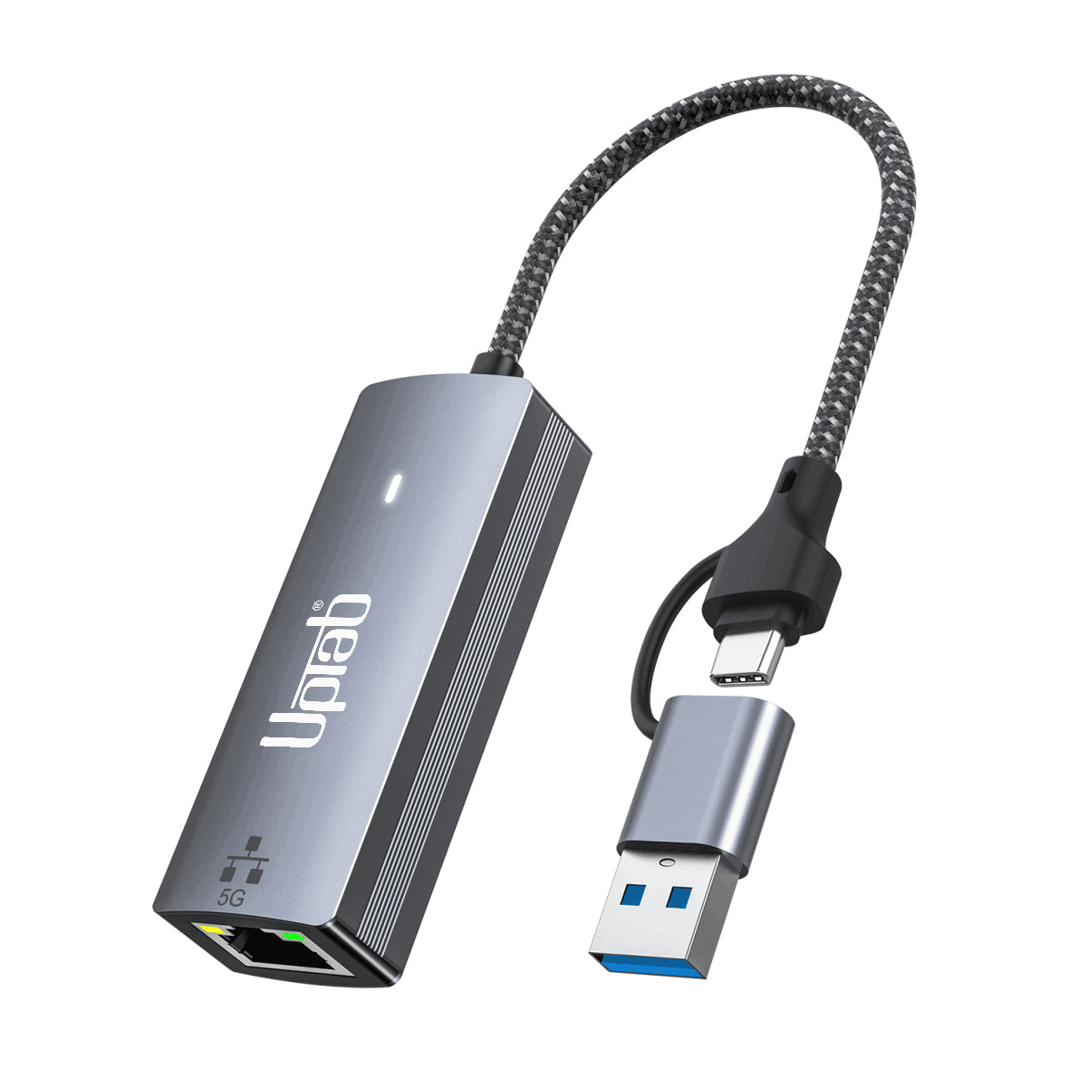 USB-C/A to 5Gbps Ethernet Adapter
