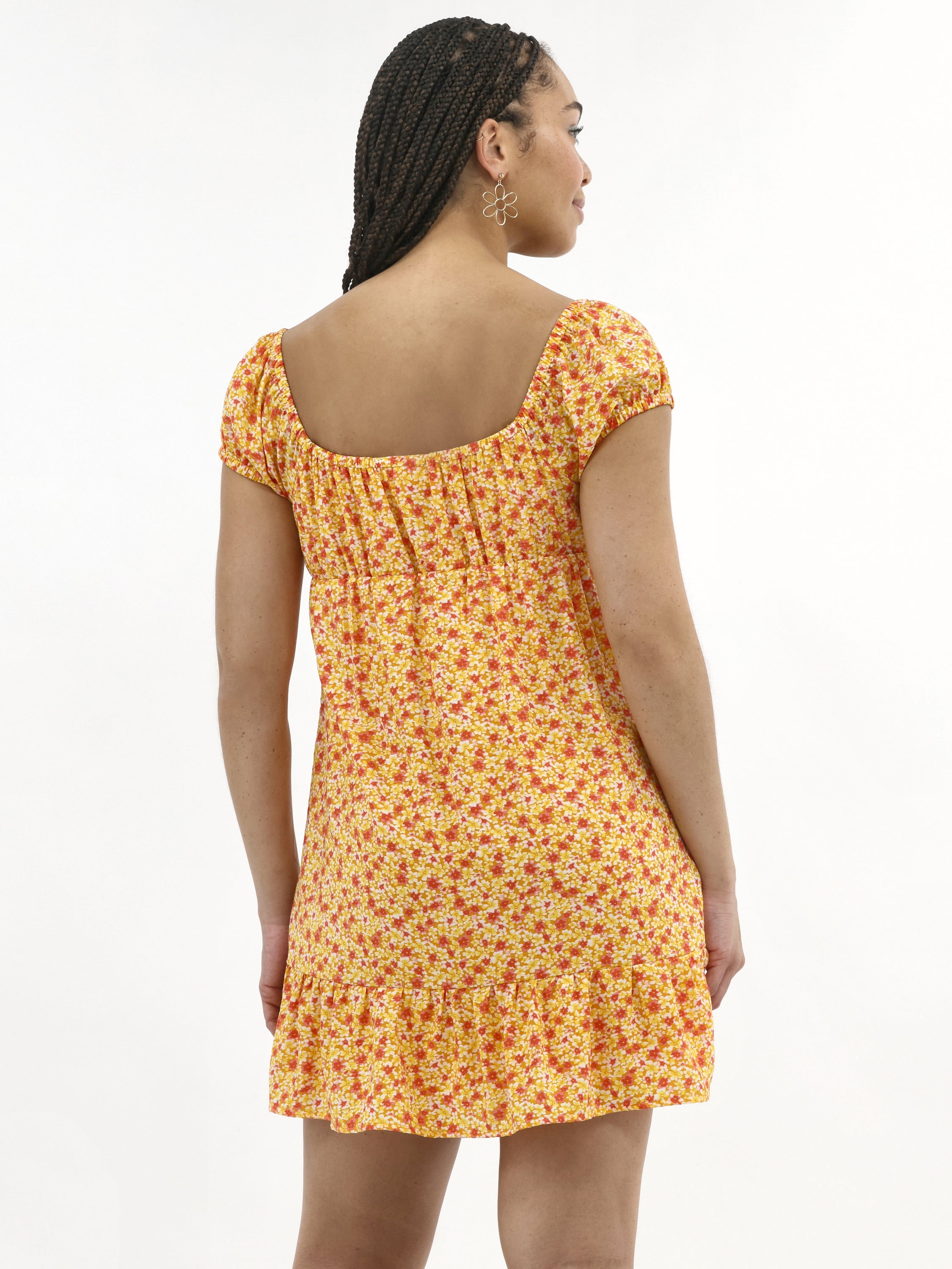 No Boundaries Mini Dress with Puff Sleeves, Women's