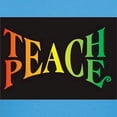 thumbnail image 3 of CafePress - Teach Peace T Shirt - Women's Traditional Fit Dark T-Shirt, 3 of 4