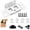 8pc White, variant on 8 Pack Quick Fitting Furniture Joint Bracket with Screws,Upgraded Table and Chair Joining Brackets,Thickened Metal & Anti-Disengagement Lock Design,for Drawers and Cabinets (Black)