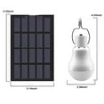 thumbnail image 3 of Solar Led Bulb Light with Usb Rechargeable Portable Solar Panel, 1.5w High Bness 6000k Cool White for 4+ Hours, Perfect for Camping Hiking Fishing Emergency Lighting and Outdoor Indoor Use, 3 of 8