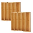 thumbnail image 1 of Organizador de cajón expandible Purawood de bambú, 2 unidades, 1 of 6