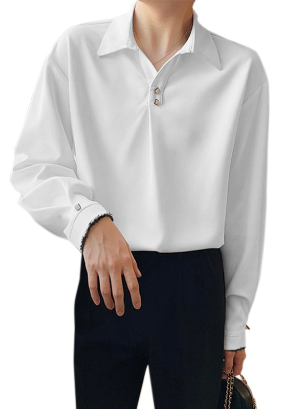 INCERUN Men's Long Sleeve Lapel Wedding 