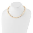 thumbnail image 3 of 925 Sterling Silver Pearl Chain Necklace Rhod-plated 7-8 mm Pink FWC 18 inch 7 to 8, 3 of 4