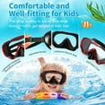 thumbnail image 5 of Berallo Snorkel Diving Mask Anti-Fog Anti-Leak Tempered Glass for Kids 4-17 Age, 1 Count (Red), 5 of 7