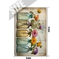 thumbnail image 5 of Floral Decor Flower & Bottle Retro Aluminum Sign 12x8 IN Metal Tin Sign Garden Flower Wall Picture Spring Office Decor Tin Garden Signs for Outside Yard Sign, 5 of 6