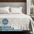 thumbnail image 3 of Bare Home Microplush Fleece Sheet Set - Ultra Soft - Deep Pocket - Full, Cream, 3 of 9