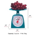 thumbnail image 2 of Starfrit Mechanical Kitchen Scale - 11 lb / 5 kg Capacity - Blue, 2 of 6