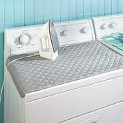 100% Cotton Strong Magnetic Quilted Ironing Quilt Pad, Gray Metallic, Surface Protector,great for Traveling To!