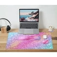thumbnail image 6 of Large Keyboard Mouse Pad Set, Extended Mouse Pad+Keyboard Wrist Rest Support, Memory Foam Ergonomic Easy Typing, 4Pcs (35.4×15.9 in) Desk Pad Set for Home Office Study Game - Colorful, 6 of 7