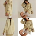 thumbnail image 2 of Women's Long Sleeve Crewneck Casual Loose Pullover Sweater Jumper Tops Stripe Knitted Sweater Fall Winter Outfits, 2 of 8