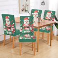 thumbnail image 2 of Yayeee 2 Pack Dining Chair Covers Stretch Parson Chairs Slipcovers Seat Protector, Cute Christmas Pattern, 2 of 6
