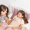 thumbnail image 5 of Comfy Cubs Toddler Pillow with Muslin Pillowcase, 13" x 18" - Microfiber Fill, Mauve, 5 of 7