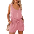 thumbnail image 2 of Summer Sleeveless Women Casual Romper Jumpsuit with Pockets, 2 of 5