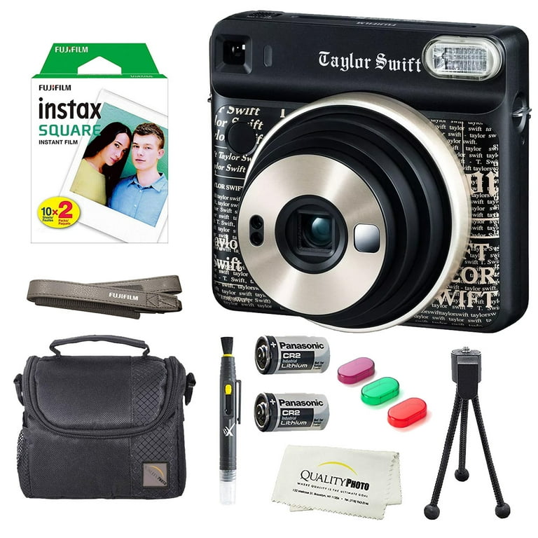 lineær Ledningsevne Indtil Fujifilm Instax SQUARE SQ6 Instant Film Camera (Taylor Swift Edition) +  instax Wide Instant Film, 20 Square Sheets + Extra Accessories - Walmart.com