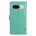 thumbnail image 5 of Designed for Google Pixel 8a Case Wallet for Women, Flip Folio Cover with Embossed PU Leather Kickstand Credit Card Holder Magnetic Wrist Strap Protective Case for Google Pixel 8a, Green, 5 of 9