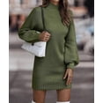 thumbnail image 3 of Vestido de punto jersey, vestido de medio cuello, 3 of 6