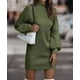 thumbnail image 3 of Vestido de punto jersey, vestido de medio cuello, 3 of 6