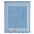 thumbnail image 2 of Sky Blue Retro Greek Key Sheer Curtains 54 Inches Long, Geometric Greece Ancient Farmhouse Light Filering Curtains, Breathable Simi Curtain Privacy Drapes for Kitchen Bathroom Small Window Treatment, 2 of 9