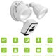 thumbnail image 3 of Floodlight Security Camera 1080P Wireless WiFi Home Surveillance Camera con deteccion de movimiento, acceso remoto, alarma de sirena y conversacion bidireccional, IP65 a prueba de agua, blanco esquí esquí Gafas de esquí, 3 of 5