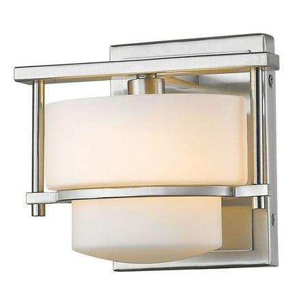 

1 Light Wall Sconce in Art Moderne Style 5.5 inches Wide By 6.25 inches High-Brushed Nickel Finish Bailey Street Home 372-Bel-1809664
