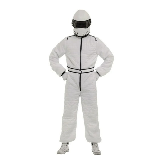 Orion Costumes White Racing Suit and Helmet Adult Costume | X-Large Male