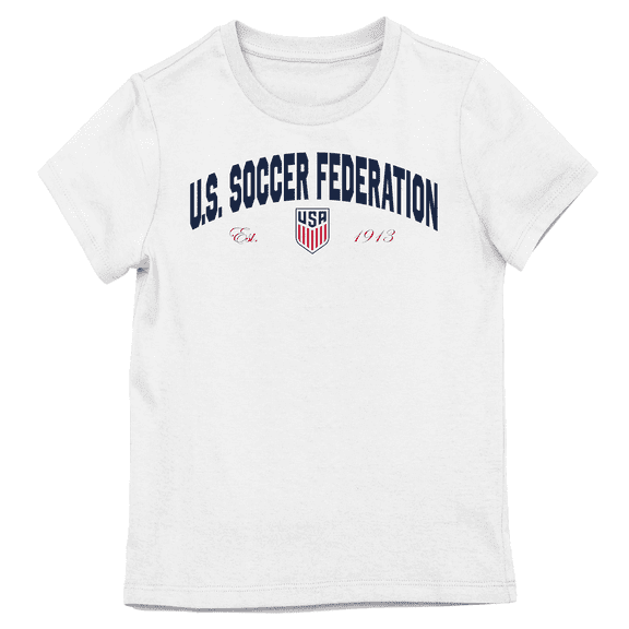 U.S. Soccer Federation Girls Youth Short Sleeve Graphic T-Shirt-XS