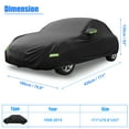 thumbnail image 6 of Unique Bargains 210Dpu Waterproof Car Cover Black ["for Volkswagen New Beetle 1998-2019"], 6 of 7