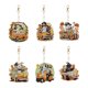 thumbnail image 1 of Llaveros Pintura Diamantes Doble Cara DIY 5/6 Piezas Forma Especial Velero Santa, 1 of 9