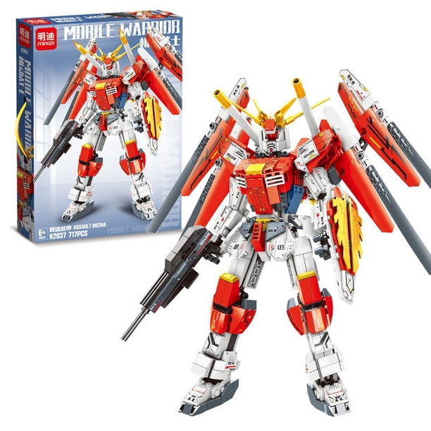 Leyi Guan Yu Qinglong Mech assembling toy building blocks boy gift