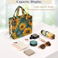 thumbnail image 3 of FORMRS Womens Corduroy Tote Bag Crossbody Shoulder Purse Handbag with Detachable Strap, Stained Glass Sunflowers Pattern, 3 of 3