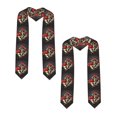 thumbnail image 2 of Fotbe Red Mushrooms Printed Class of 2024 Graduation Stole, 2 of 7
