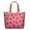 Strawberry, variant on Colorful Ice Cream Dessert Print Travel Tote Bag Multipurpose Weekender Bag with Large Capacity Adjustable Strap, Ideal for Summer Outings Business Travel