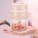 thumbnail image 5 of Yuarrent Triturador de ajo, máquina eléctrica inalámbrica para prensa de ajo, trituradora de verduras Cocina y Comedor rosado 250ML, 5 of 6