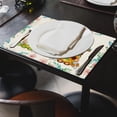 thumbnail image 2 of Spring Summer Gnome Placemat Set of 4 Flower Bee Table Mats Table Decorations 12X18inch, 2 of 6