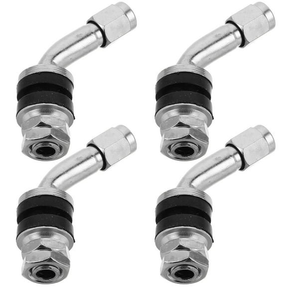 Set of 4 Tubeless Tire Valve Stems for Cars and Motorcycles, Vacuum Tire Compatible with Anti-Leakage Design for Multiple Vehicles
