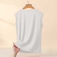 thumbnail image 5 of Antinious Ladies Crew Neck Sleeveless Solid Relaxed Style Versatile Daily Tank Tops, 5 of 5