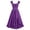 Purple, variant on Women Gothic Midi Dress, Ruffle Off Shoulder Corset Lace Up Waist Dress with Adjustable Side Slit, Vintage Witch Costume Outfit for Halloween Party Renaissance Fair Masquerade