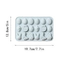 Xubond Silicone 18 Easter Egg Rabbit Chocolate Molds Ice Festival DIY Pattern Cake , Kitchen