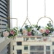 thumbnail image 3 of Wosthever Guirnalda de aro de anillo de metal con flores de rosas artificiales, amplia aplicación en cualquier entorno Decoración Y892cuadrado, 3 of 6