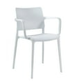 thumbnail image 7 of Omax Decor Cleo Arm Resin Patio Dining Chair in White - (Set of 2), 7 of 7